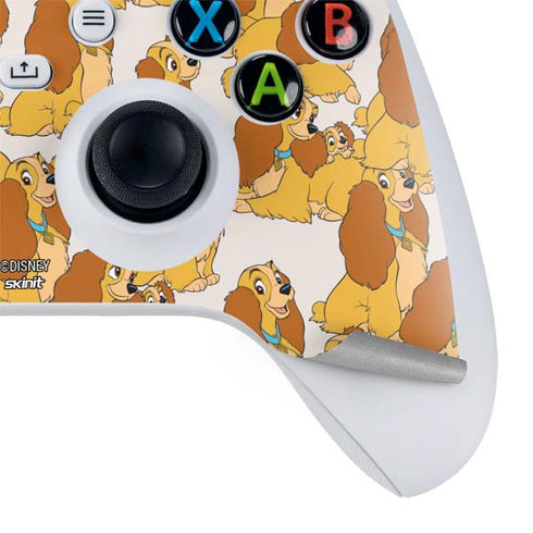 Disney Lady & The Tramp Lady Pattern Xbox Series S Controller Skin